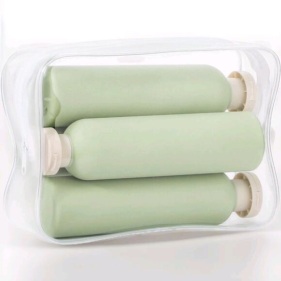 Squeeze Bottles w/Flip Cap, 4Pcs Large Empty Refillable Plastic Leak Proof 8.8oz - Picture 5 of 7